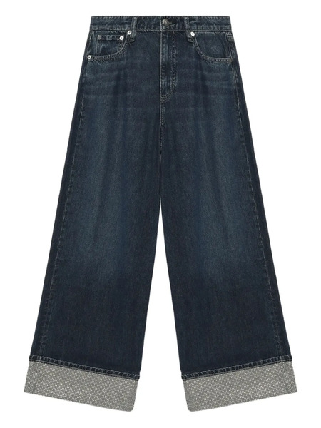  Rag & Bone Vaqueros Sofie Con Detalles - Azul 