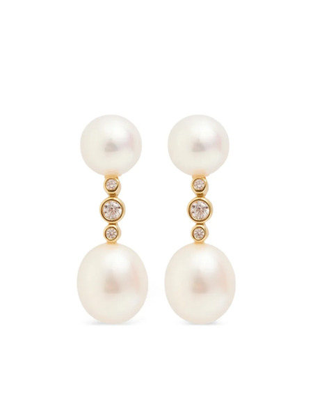  Ragbag Studio Pendientes Con Detalle De Perlas - Dorado 