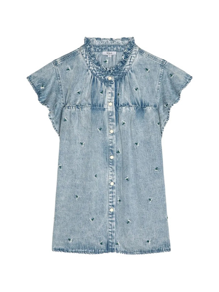 Rails Blusa Ruthie Bordada - Azul 