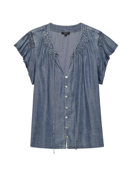  Rails Camisa Aviva Con Botones - Azul 