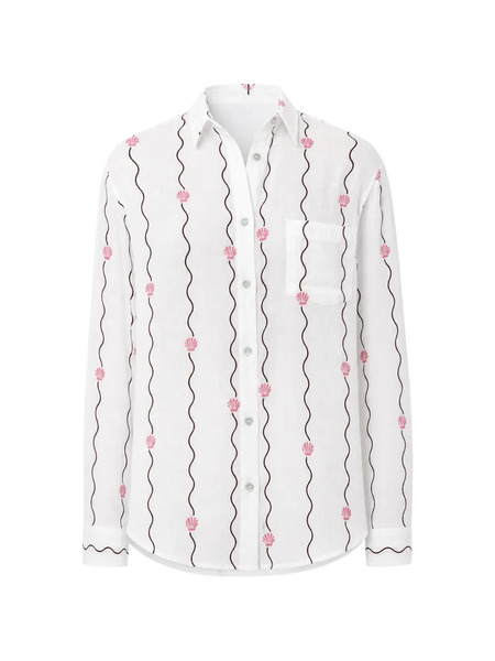  Rails Camisa Charli A Rayas - Blanco 