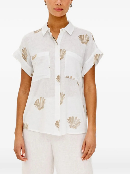  Rails Camisa Cito Con Conchas Estampadas - Blanco 