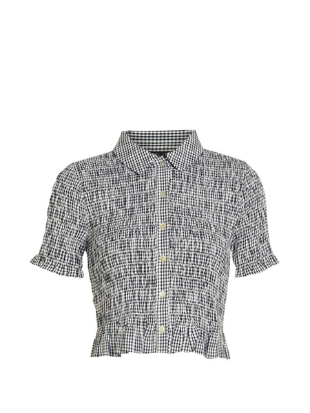  Rails Camisa Corta Alton Fruncida - Negro 