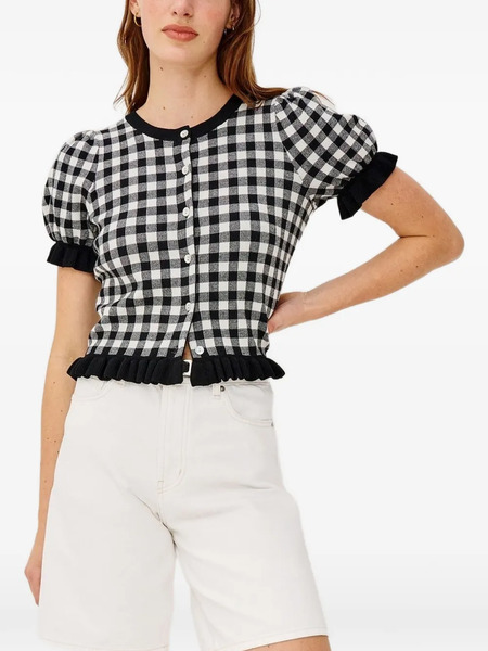  Rails Jersey Lora A Cuadros Gingham - Negro 