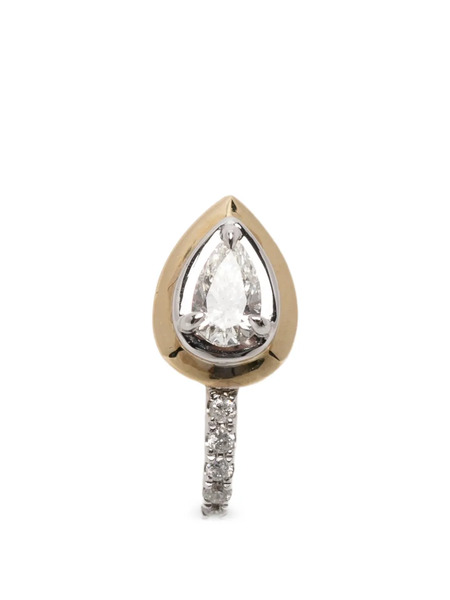  Rainbow K Pendiente Con Diamante - Dorado 