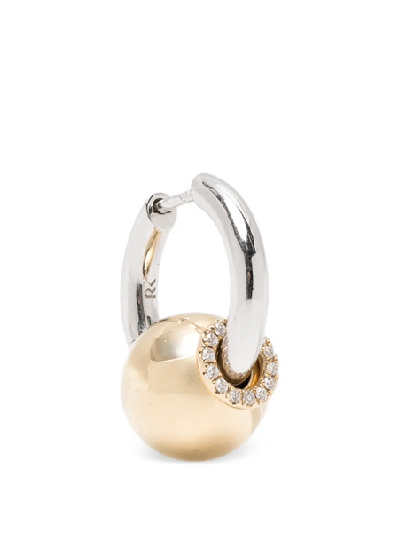  Rainbow K Pendiente Con Diamante - Plateado 