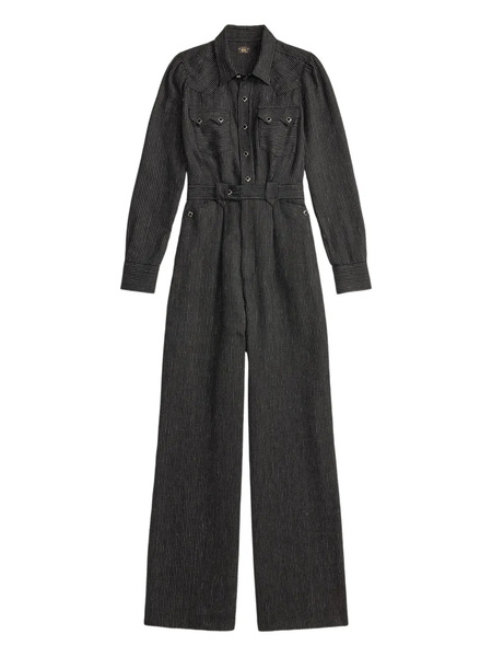  Ralph Lauren Rrl Mono Largo Con Cinturón - Negro 