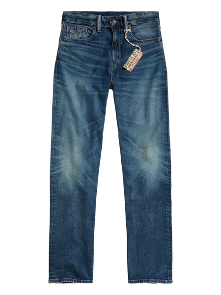  Ralph Lauren Rrl Vaqueros Con Logo Bordado - Azul 