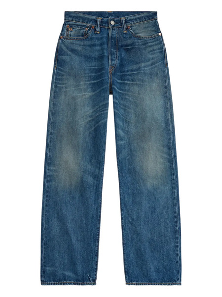  Ralph Lauren Rrl Vaqueros Con Parche Del Logo - Azul 