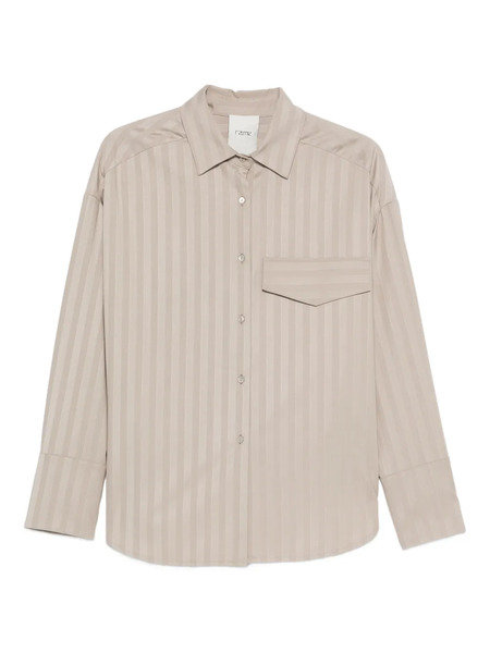  Rame Camisa A Rayas Con Bolsillo - Neutro 