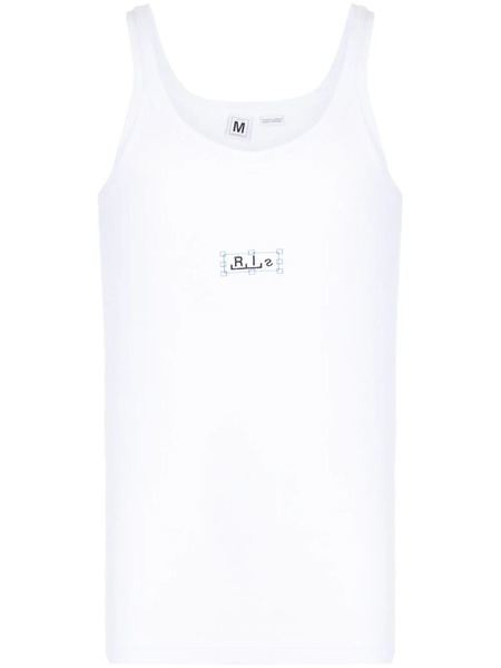  Random Identities Top Con Logo Estampado - Blanco 