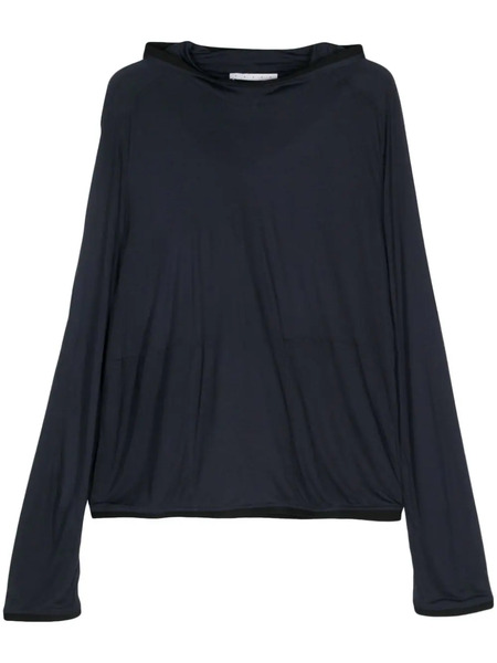  Ranra Sudadera Lisa Con Capucha - Azul 
