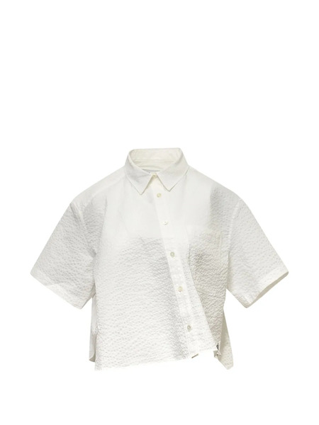  Re Code Camisa Corta Asimétrica - Blanco 