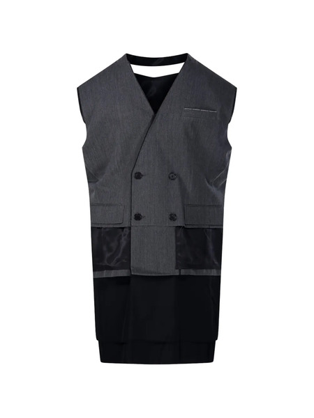  Re Code Vestido Corto Con Doble Botonadura - Negro 