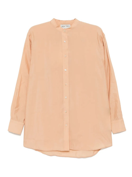  Recto Camisa Con Cuello Redondo - Rosa 