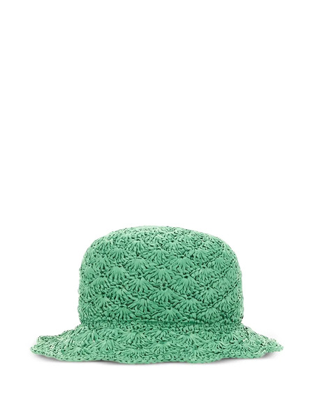  Red Valentino Raffia Bucket Hat - Verde 