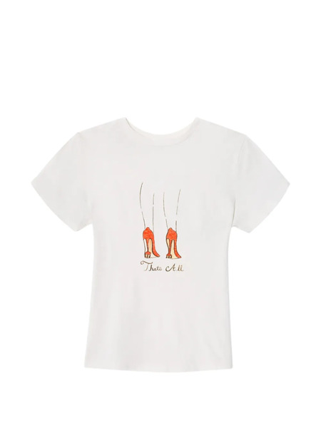  Re/done Camiseta 90s Baby Tee - Blanco 