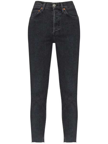  Re/done Vaqueros Capri De Talle Alto 1990 - Negro 