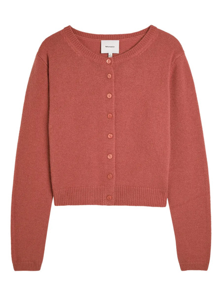  Reformation Cárdigan Con Botones - Rojo 