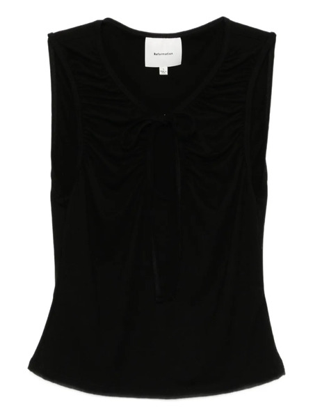  Reformation Chaleco Bella - Negro 