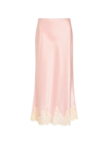  Reformation Falda Midi Carolina - Rosa 