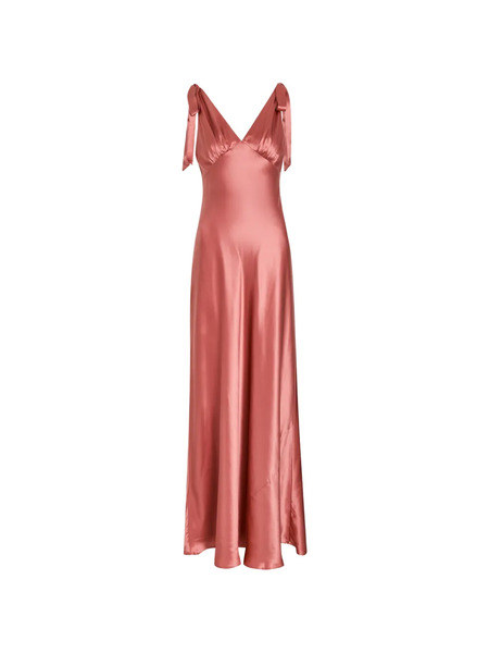  Reformation Vestido Largo Pernille - Rosa 