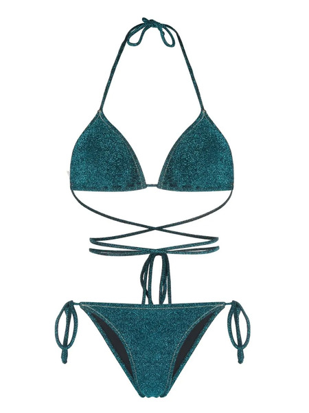  Reina Olga Bikini Miami Con Diseño Triangular - Azul 