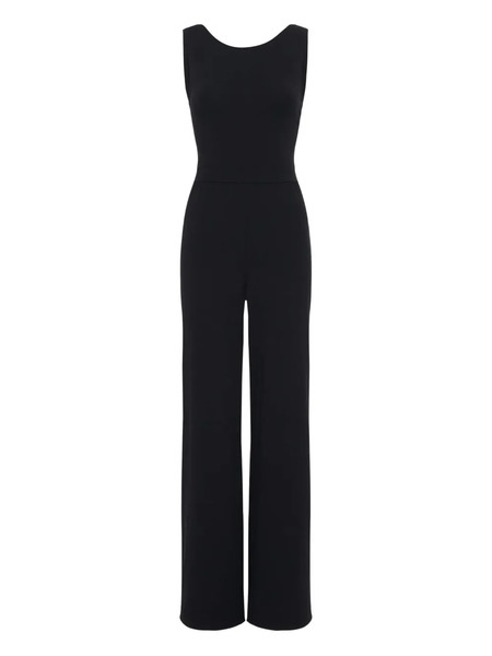  Repetto Mono Largo Coverall Con Lazo En La Espalda - Negro 