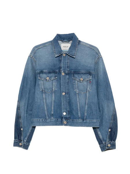  Replay Chaqueta Vaquera A Paneles - Azul 