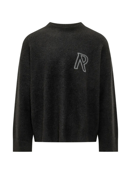  Represent Logo-embroidered Sweater - Gris 