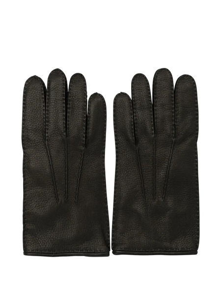  Restelli Guantes Con Botones - Negro 