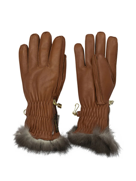  Restelli Guantes De Piel Estilo Pull-on - Marrón 