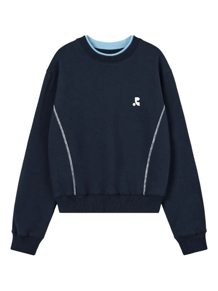  Rest&recreation Sudadera Con Logo Y Cuello A Capas - Azul 