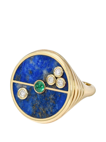  Retrouvaí Anillo Compass Con Gemas - Dorado 