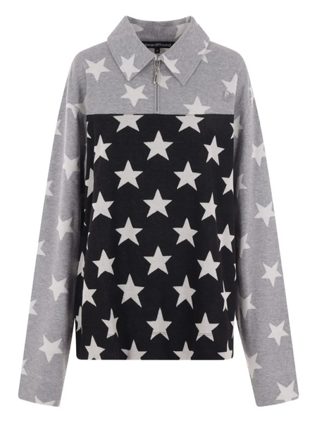  Reward If Found Polo Con Estrella Estampada - Gris 