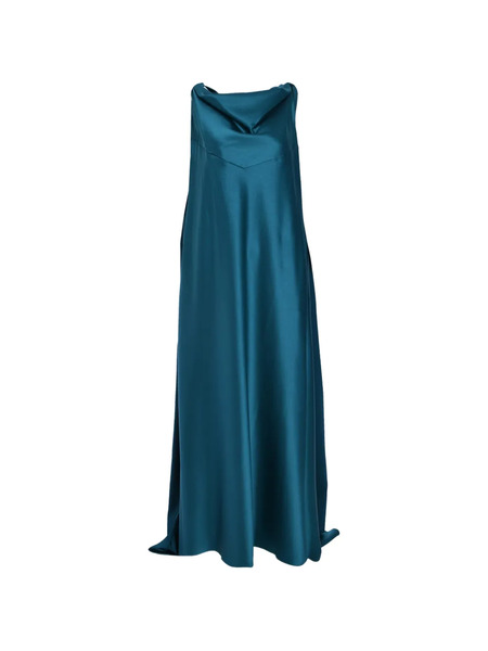  Rhea Costa Vestido Wafa Drapeado - Azul 