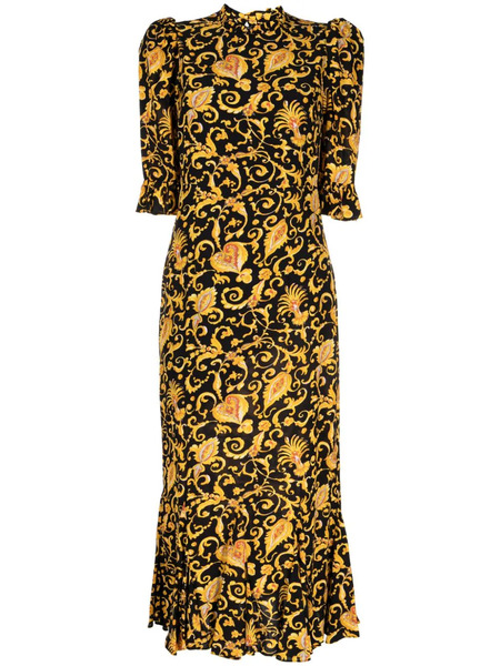  Rhode Vestido Midi Felix - Amarillo 