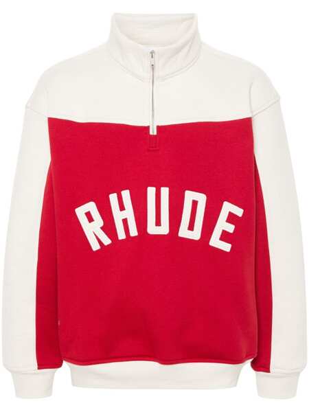  Rhude Sudadera Contrast Varsity - Rojo 