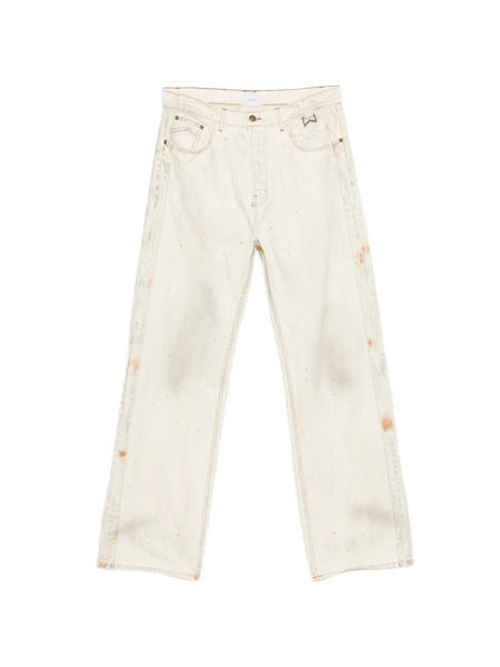  Rhude Vaqueros Rectos Con Efecto Envejecido - Neutro 