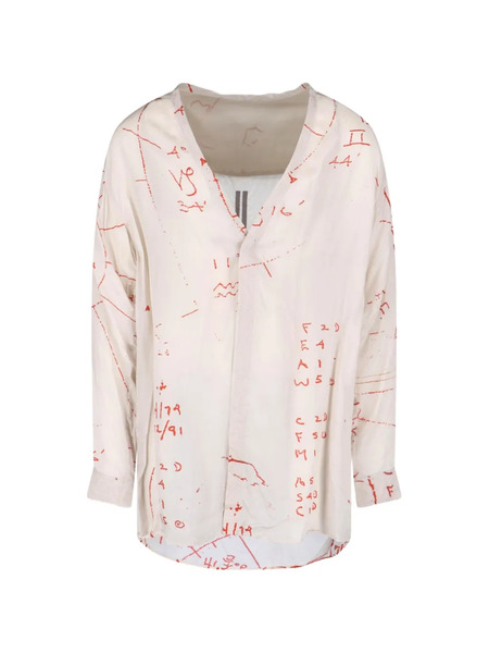  Rick Owens Camisa Con Motivo Gráfico - Neutro 