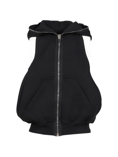  Rick Owens Drkshdw Chaleco Cyclops Gimp Con Capucha - Negro 