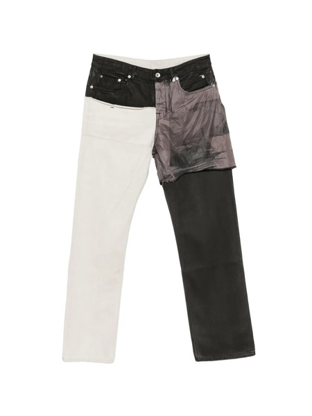  Rick Owens Drkshdw Vaqueros Con Diseño Patchwork - Neutro 