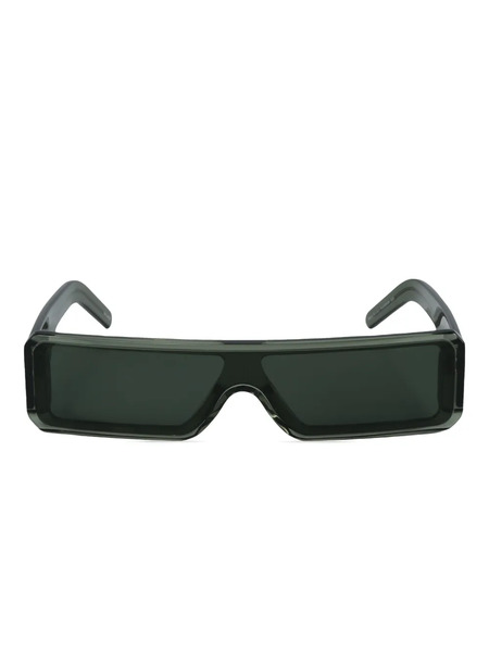  Rick Owens Geth Rectangle-frame Sunglasses - Verde 