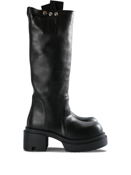 Rick Owens 75mm Knee-high Platform Boots - Negro 