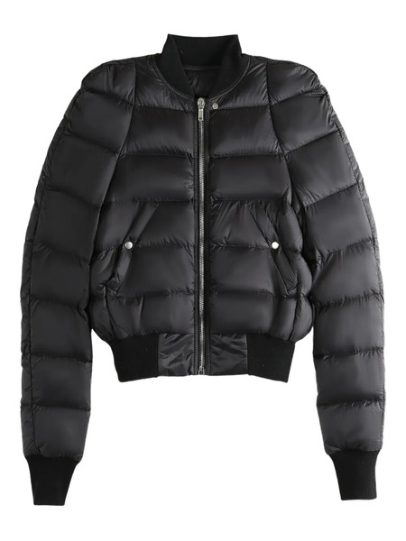  Rick Owens Puffed Quilted Jacket - Negro 