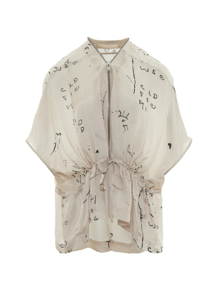  Rick Owens Sail Graphic-print Drawstring Jacket - Neutro 