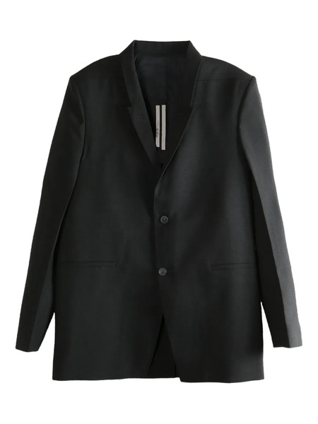  Rick Owens Three-button Back-strap Jacket - Negro 