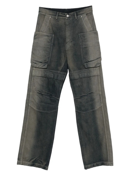  Rick Owens Vaqueros Rectos - Gris 