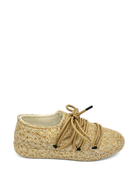  Rien Studio Bailarinas Con Cordones - Amarillo 