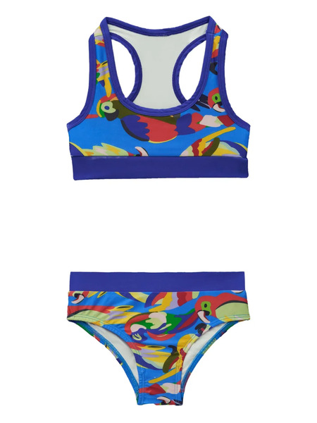  Roarsome Bikini Con Estampado Gráfico - Azul 